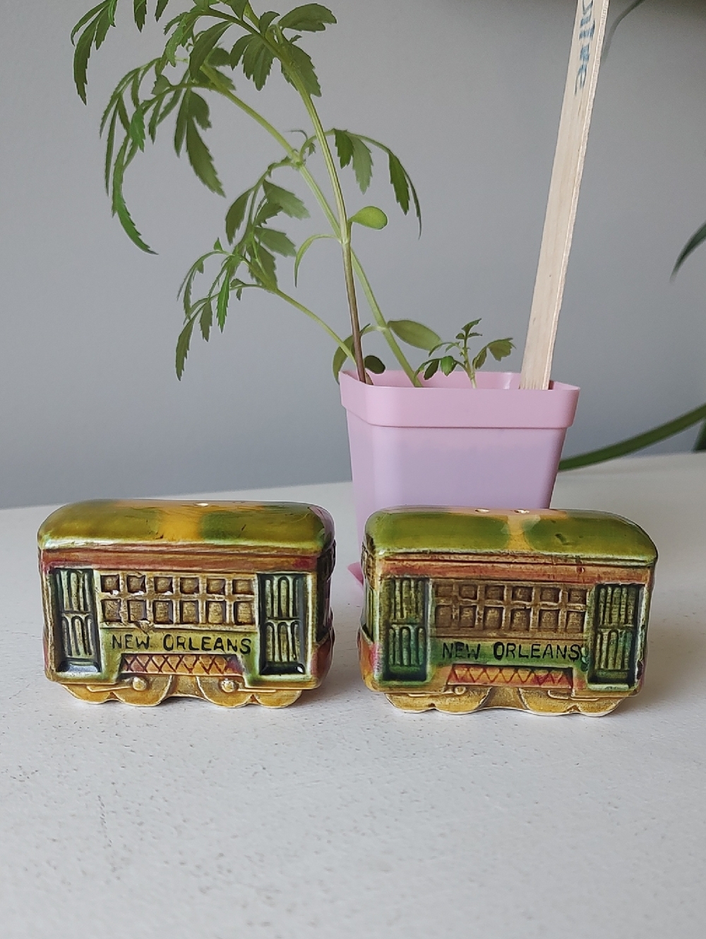 New Orleans Desire Streetcar Salt & Pepper Shaker Set
